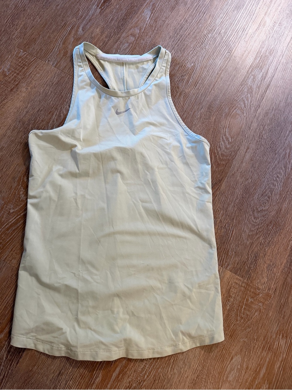 Nike Light Yellow Racerback Tank Top